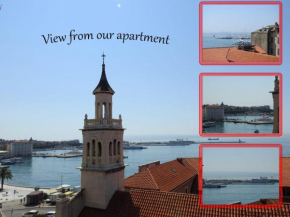 Гостиница Top of the Tops Center Apartment, best sea view in town  Сплит